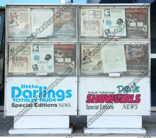 photo texture of newspaper vending machine 0002